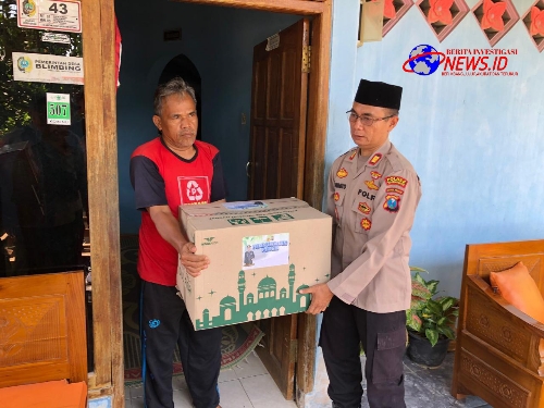 Polri Peduli, Polres Tulungagung Beri Bantuan Keluarga Balita Yang Diduga Dibunuh Ayah Kandungnya