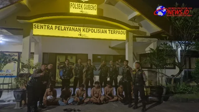 Respon Cepat Polrestabes Surabaya Mengamankan 6 Pemuda Bersajam Hendak Tawuran
