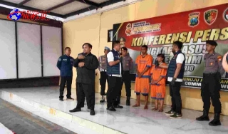 Satreskrim Polresta Sidoarjo Berhasil Amankan Pasutri Akibat Lakukan Penggelapan