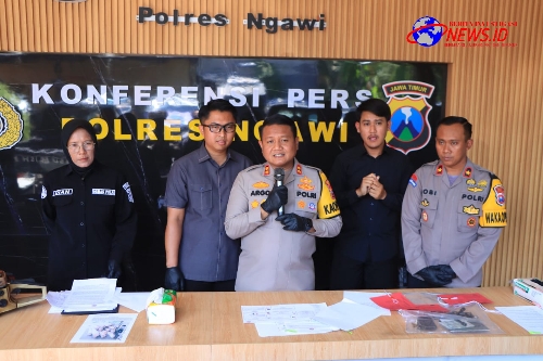 Polres Ngawi Berhasil Ungkap Kasus Tipu Gelap Cokat Roka, Tiga Residivis Diamankan
