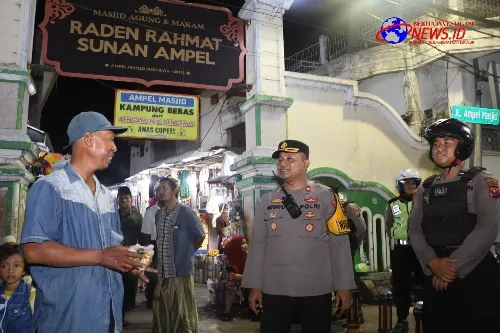 Harkamtibmas Long Weekend Polres Pelabuhan Tanjung Perak Gelar Patroli di Beberapa Titik Rawan Kejahatan