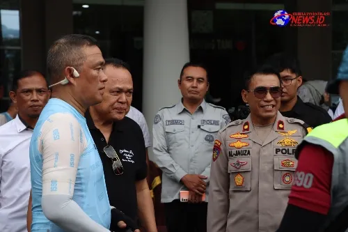 Tempuh 113 Km, Kapolda Jatim Pastikan Kesiapan Pengamanan Rute Tour de Panderman 2024 Dengan Bersepeda