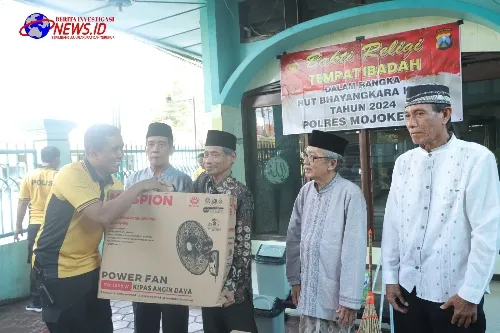 Polres Mojokerto Bakti Religi Sambut Hari Bhayangkara Ke-78
