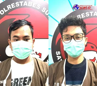 Satresnarkoba Polrestabes Surabaya Amankan Dua Orang Diduga Pengedar Narkoba, Puluhan Paket Sabu Disita
