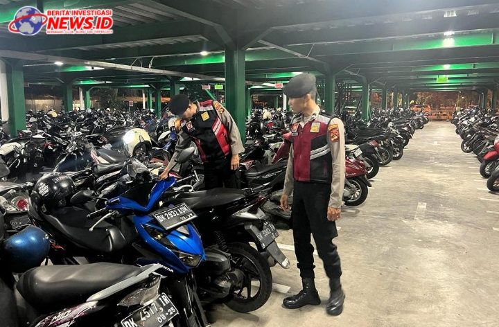 Sisir Parkiran, Polres Bandara Ngurah Rai Antisipasi Curanmor 