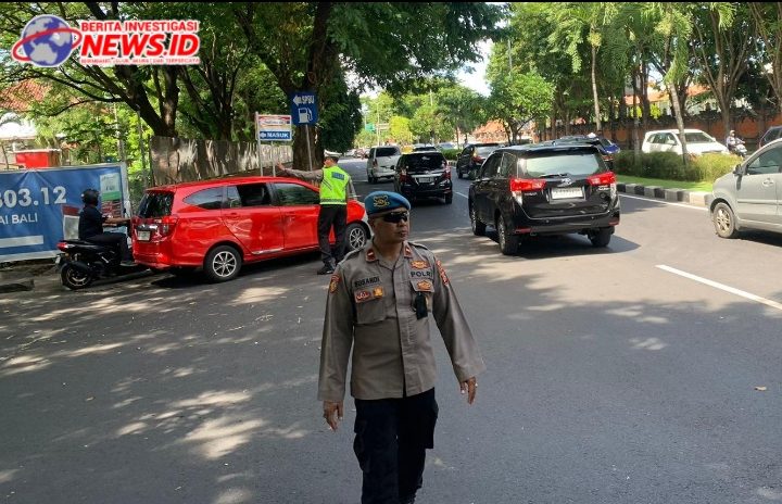 Arus Lalin Meningkat, Polres Bandara Ngurah Rai Sebarkan Personil