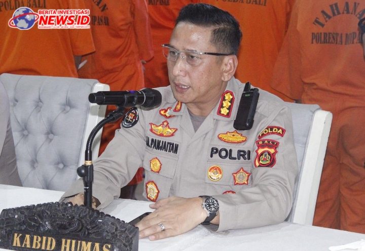 Konferensi Pers, Polda Bali dan Jajaran Berhasil Ungkap 115 Kasus