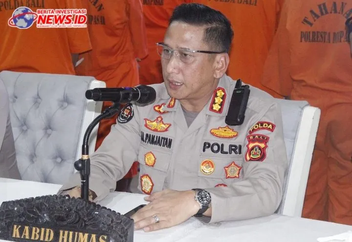 Konferensi Pers, Polda Bali dan Jajaran Berhasil Ungkap 115 Kasus