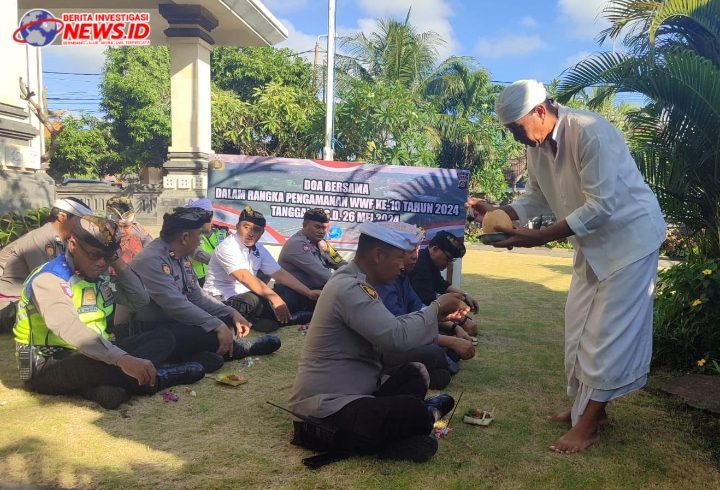 Polsek Kutsel Gelar Persembahyangan dan Doa Bersama Sukseskan Pengamanan WWF ke 10