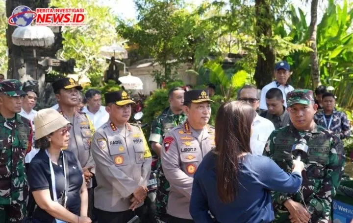 Kapolri dan Kapolda Bali dampingi Presiden RI kunjungi Tahura Mangrove