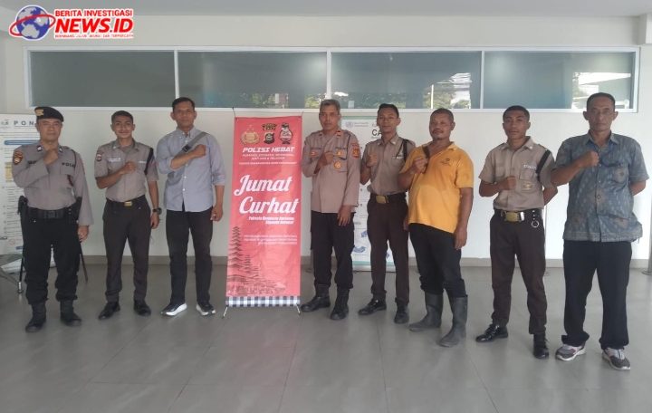 Jumat Curhat Polsek Kuta dengan Security Rumah Sakit Murni Teguh
