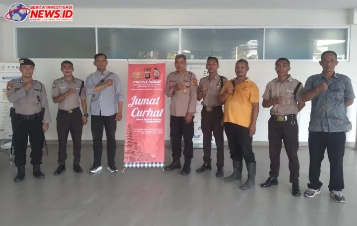 Jumat Curhat Polsek Kuta dengan Security Rumah Sakit Murni Teguh