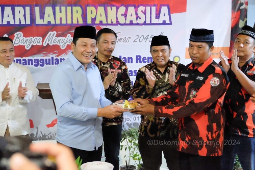 Plt Bupati Sidoarjo Peringati Hari Lahir Pancasila Dengan Pemuda Pancasila Wonoayu