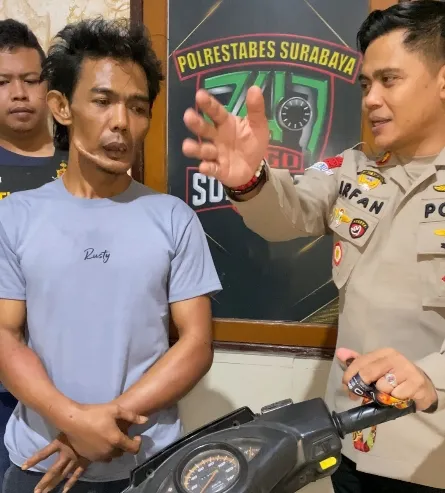 Tim Anti Bandit Reskrim Polsek Simokerto Berhasil Ringkus Pelaku Spesialis Curanmor  