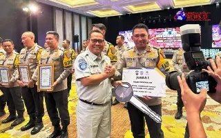 Berhasil Tekan Angka Kecelakaan Lalu-Lintas, Kapolres Bangkalan Raih Penghargaan Dari Jasa Jaharja Jatim