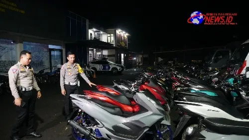 Gerebek Balap Liar Lintas Kabupaten di Lomaer Blega, Polres Bangkalan Amankan 52 Motor
