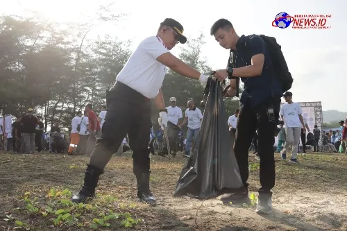 Polres Pacitan Dukung Upaya Pemerintah Menuju Net Zero Emission 2050