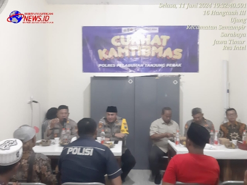 Jaring Aspirasi Warga Polres Pelabuhan Tanjung Perak Gelar Cangkrukan Kamtibmas
