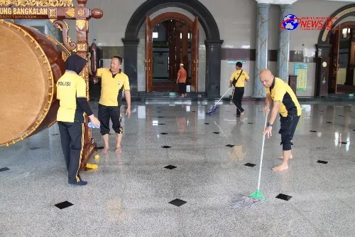Sambut Hari Bhayangkara ke-78, Polres Bangkalan Gelar Bakti Sosial Religi