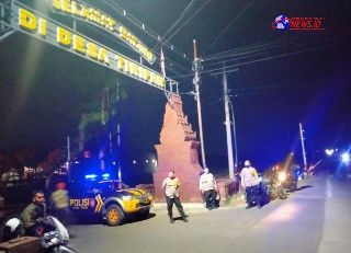 Polres Nganjuk Gelar patroli Skala Besar Fokus Pengamanan Malam Takbiran Idul Adha 2024