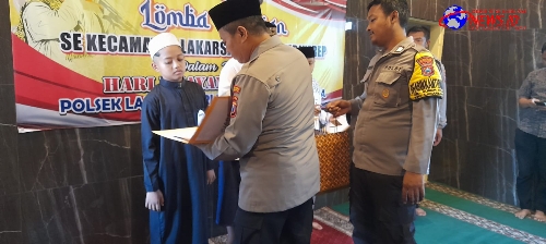 HUT Bhayangkara yang ke-78, Polsek Lakarsantri Adakan Lomba Muadzin