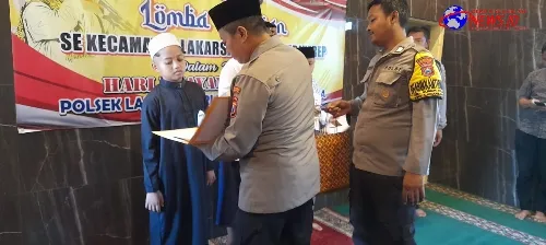 HUT Bhayangkara yang ke-78, Polsek Lakarsantri Adakan Lomba Muadzin