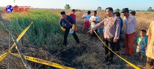 Kerangka Mayat Ditemukan Hangus Terbakar di Dusun Moroagung, Polres Bangkalan Tunggu Hasil Pemeriksaan Forensik
