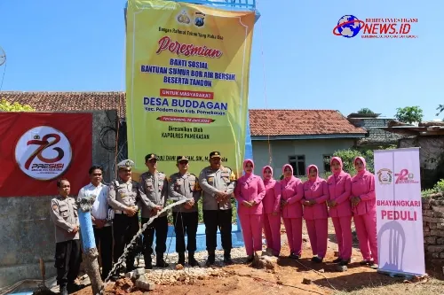 Hari Bhayangkara ke–78 Polres Pamekasan Bangun Sumur Bor di Enam Kecamatan