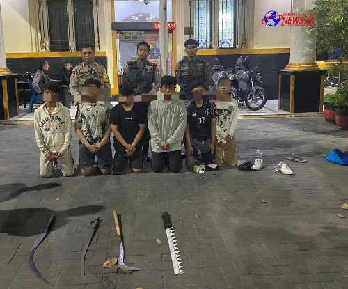 Patroli Presisi Samapta Polrestabes Surabaya Kembali Amankan Anak Ala Gangster