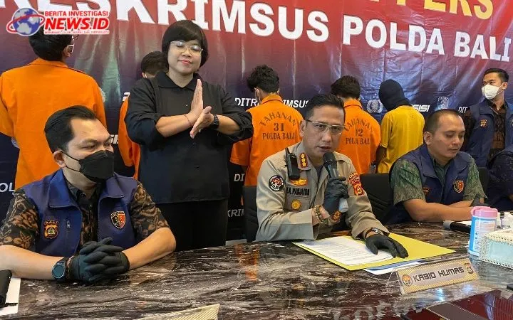 Polda Bali Ungkap Kasus Tindak Pidana Penipuan Online