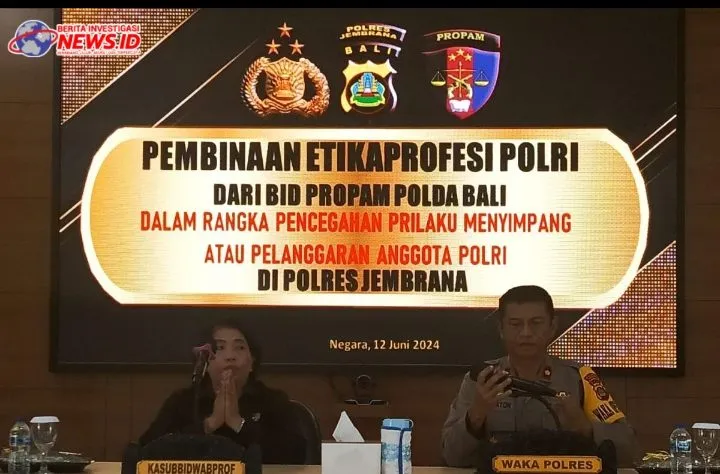Bid Propam Polda Bali Berikan Pembinaan Etika Profesi Polri di Polres Jembrana
