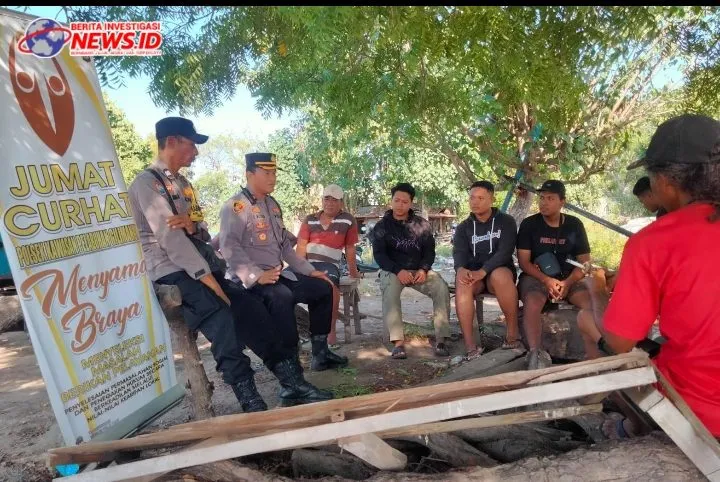 Jumat Curhat, Kapolsek Gilimanuk Tatap Muka dengan Karyawan CV Cahaya Baru