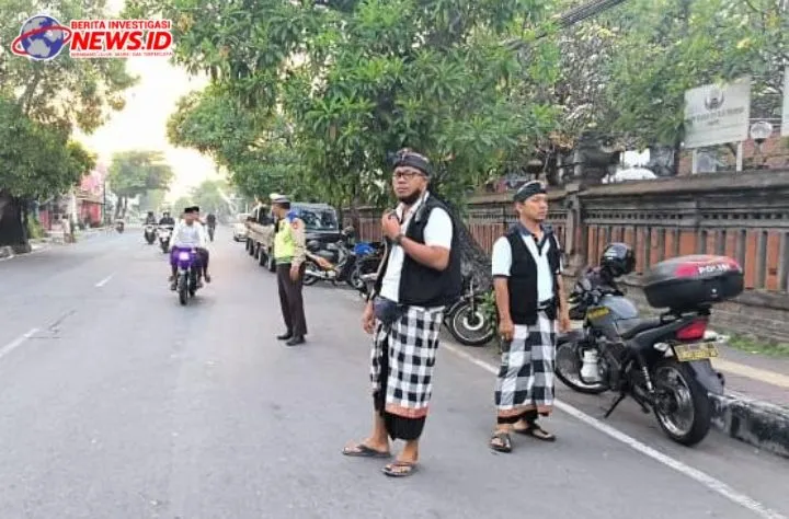 Pelaksanaan Pengamanan Sholat Ied Mubarak Wilayah Denpasar Timur