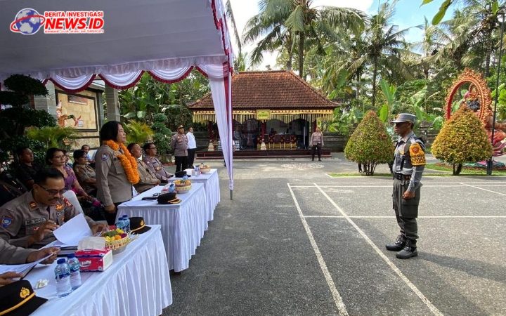 Polda Bali Nilai Satkamling Desa Punggul Kecamatan Abiansemal