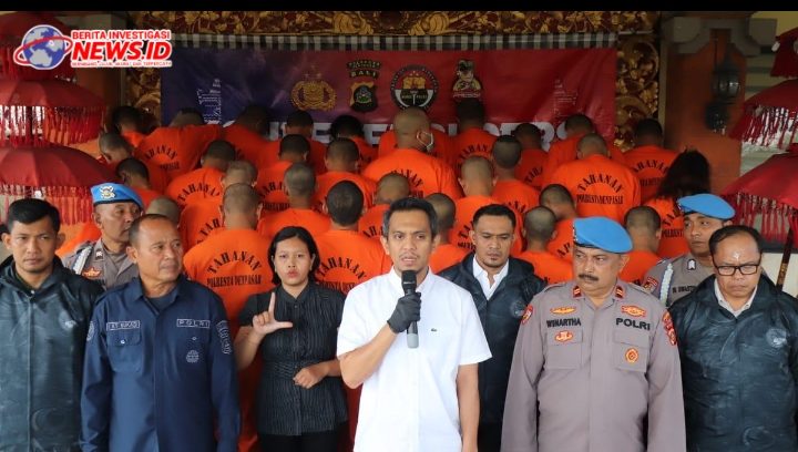 Sat Resnarkoba Polresta Denpasar Amankan Puluhan Tersangka, Tujuh Diantaranya Residivis