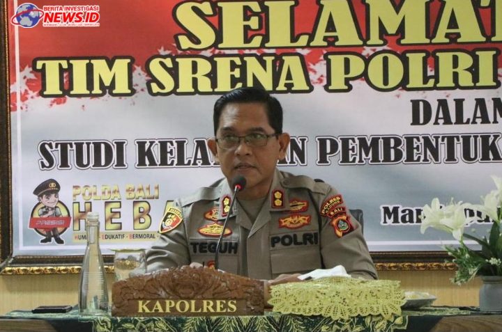 Kapolres AKBP Teguh Priyo Wasono Sambut Tim Srena Polri