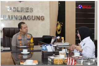 Polres Tulungagung Sambut Kepala BNN Untuk Mempererat Silaturahmi dan Sinergitas P4GN