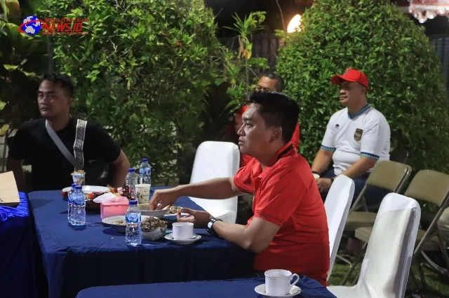 Polres Probolinggo Gelar Piramida, Nobar Final Piala AFF U-19 Rawat Sinergitas Bersama Media