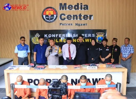 Respon Cepat Polres Ngawi Berhasil Amankan 3 Oknum Pesilat Diduga Lakukan Pengeroyokan