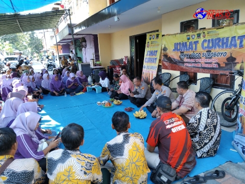 Jum’at Curhat, Kasat Binmas Polrestabes Surabaya Himbau Jaga Anak dan Stop Tawuran