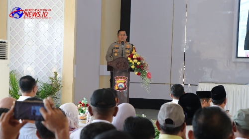 Ajak Pelihara Kamtibmas, Kapolres Nganjuk Gelar Silaturahmi Dengan Para Kades Jelang Pilkada