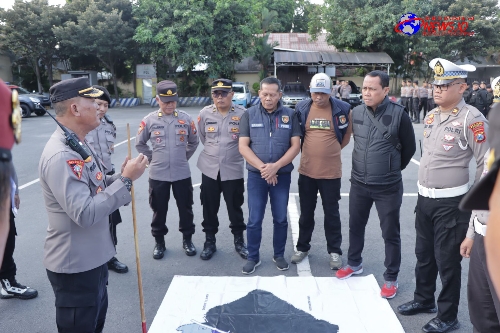 Polres Kediri Siapkan Personel Gabungan Untuk Pengamanan Pengesahan Warga Baru PSHT
