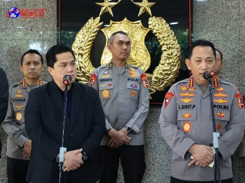 Kapolri dan Ketum PSSI Bertemu, Pastikan Penyelenggaraan Sepak Bola Piala Presiden Berjalan Aman dan Lancar