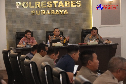Polrestabes Surabaya Gelar Rakor, Siapkan 2.180 Personel Gabungan Untuk Laga Pembuka AFF - U 19 2024