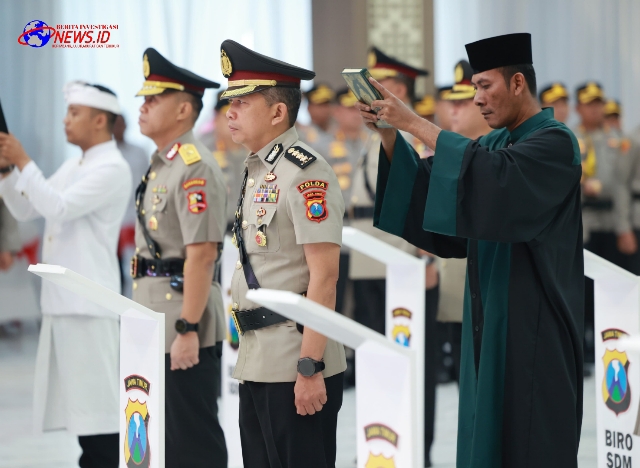 Kapolda Jatim Pimpin Sertijab Pejabat Polda dan Kapolres Jajaran Polda Jawa Timur