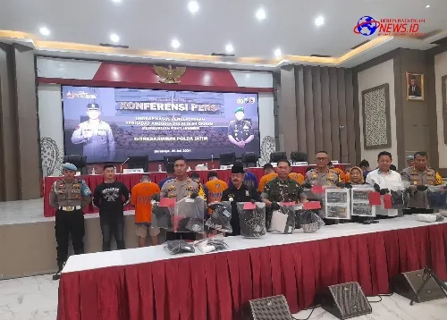 Polda Jatim Ungkap Kasus Pengeroyokan Anggota PSHT Jember Terhadap Anggota Polri