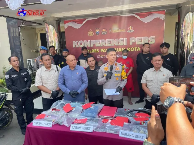 Polres Pasuruan Kota Berhasil Tangkap Komplotan Curanmor Spesialis Pickup di 7 TKP