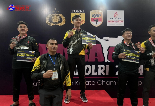 Bripda Dito, Personel Polres Pelabuhan Tanjung Perak Raih Juara I Lomba Karate Piala Kapolri Cup - 2024