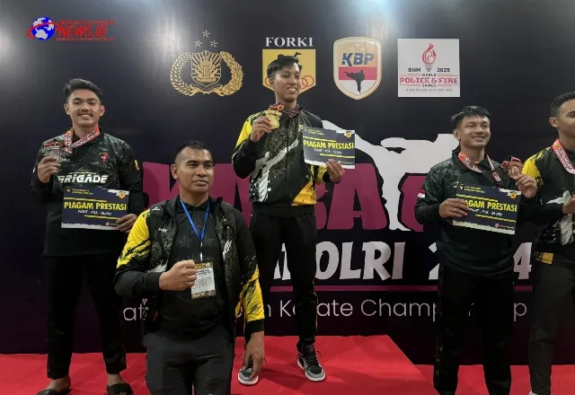 Bripda Dito, Personel Polres Pelabuhan Tanjung Perak Raih Juara I Lomba Karate Piala Kapolri Cup - 2024