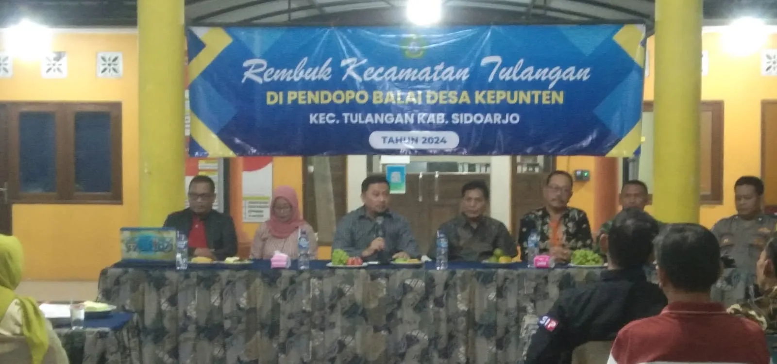 Sambang Warga,Camat Tulangan Sosialisasi Program SIPRAJA di Desa Kepunten